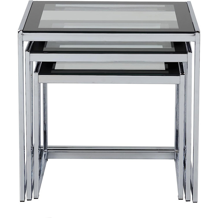 Metro Lane Atyanna Glass Top Nest Of Tables Wayfair.co.uk